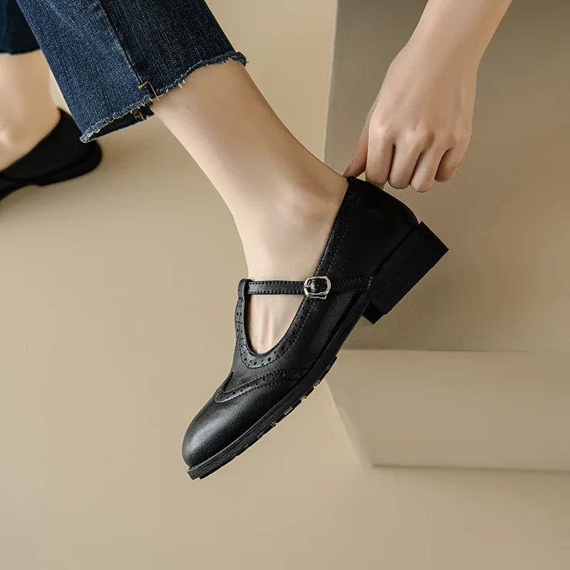 Lily | Elegant T-Strap Mary Janes