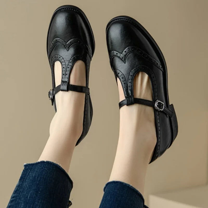 Lily | Elegant T-Strap Mary Janes