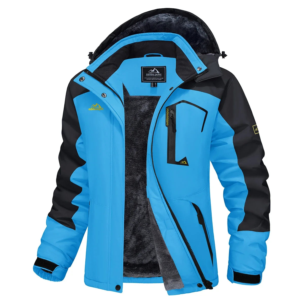 Women's Waterproof Fleece-Lined Parka with Integrated Hood