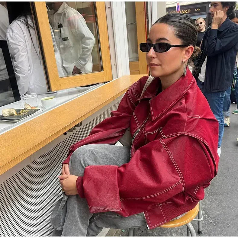 Chaqueta bomber extragrande para mujer