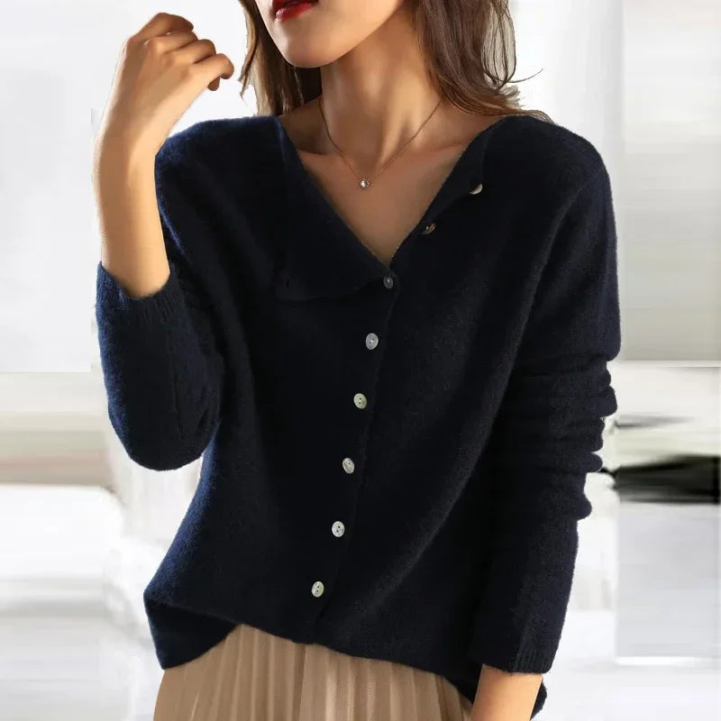 Women's Cashmere Knit Sweater Elegant Warm Everyday Wear