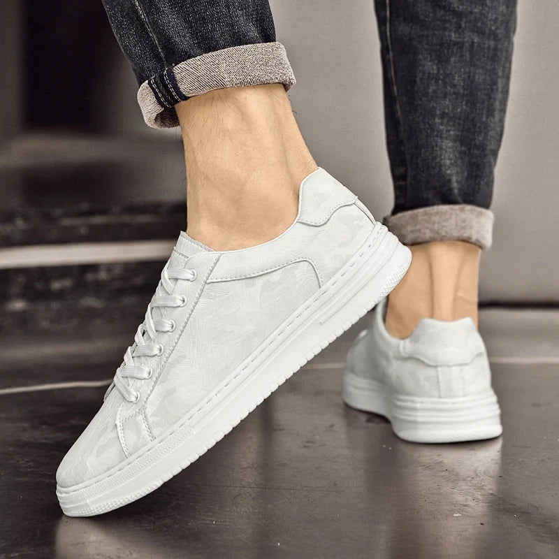 Leather Sneakers Premium Genuine Leather Versatile Daily