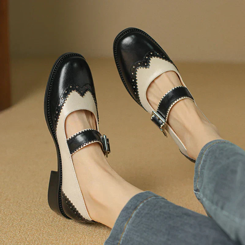 Annie | Zapatos de cuero estilo Mary Jane Miana