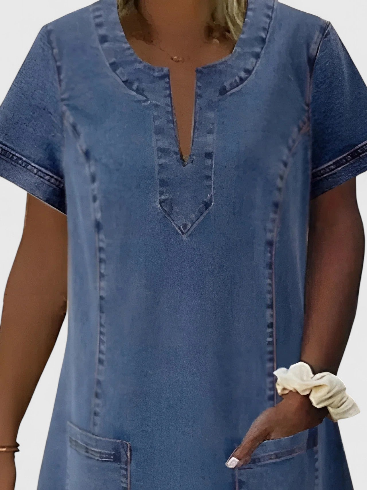 Annie | Elegantes Jeanskleid