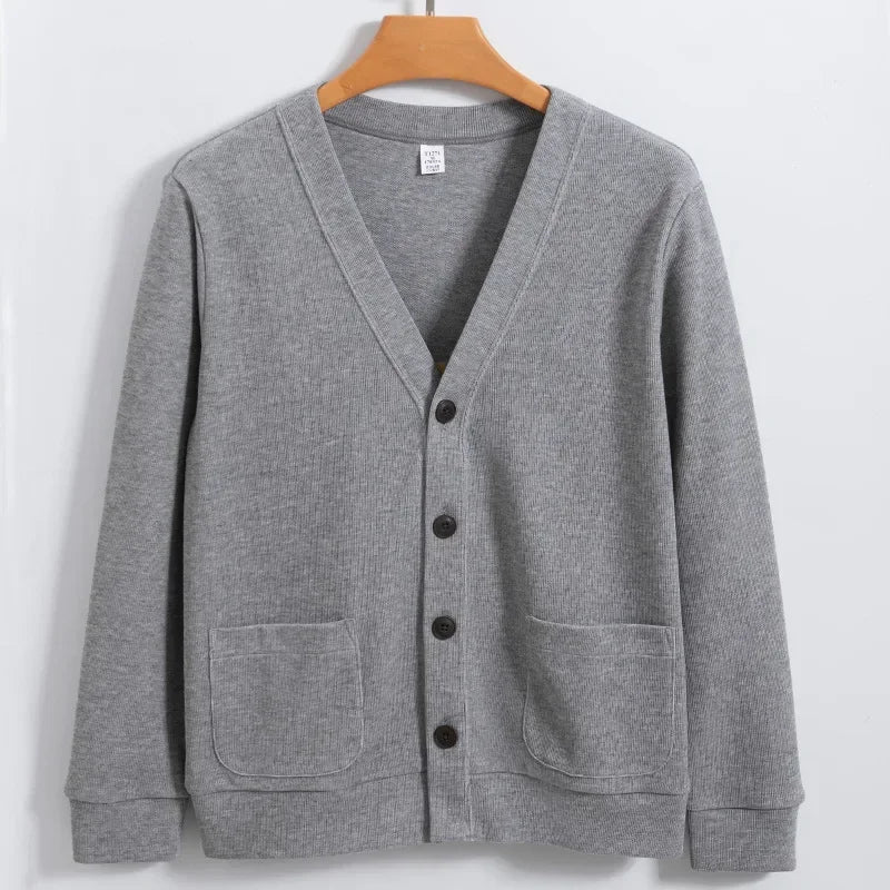 Women's V-Neck Cardigan Versatile Button Front