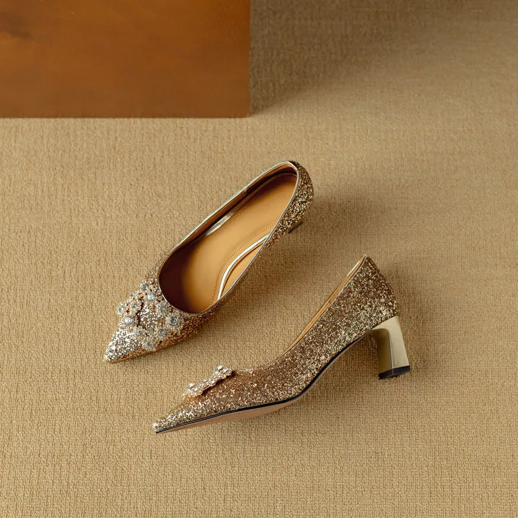 Lily | Gloria Glitter Pumps
