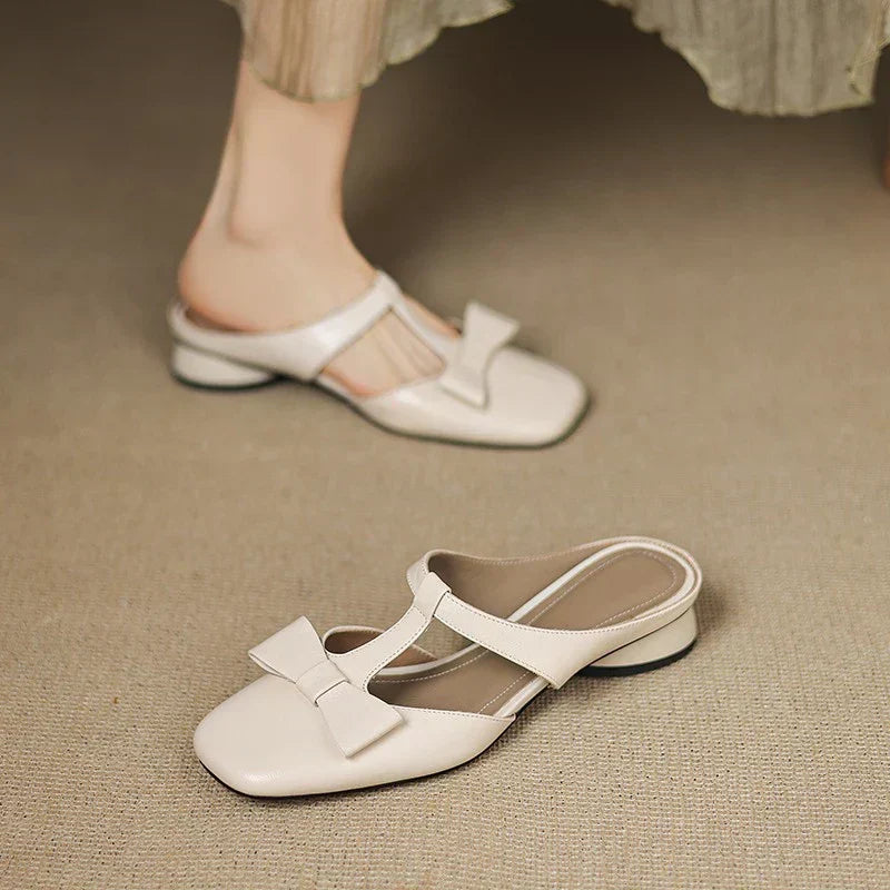 Lily | Square Toe Slippers