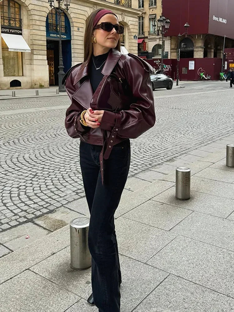 Women's Short Jacket Clean Structured Contemporary Cut