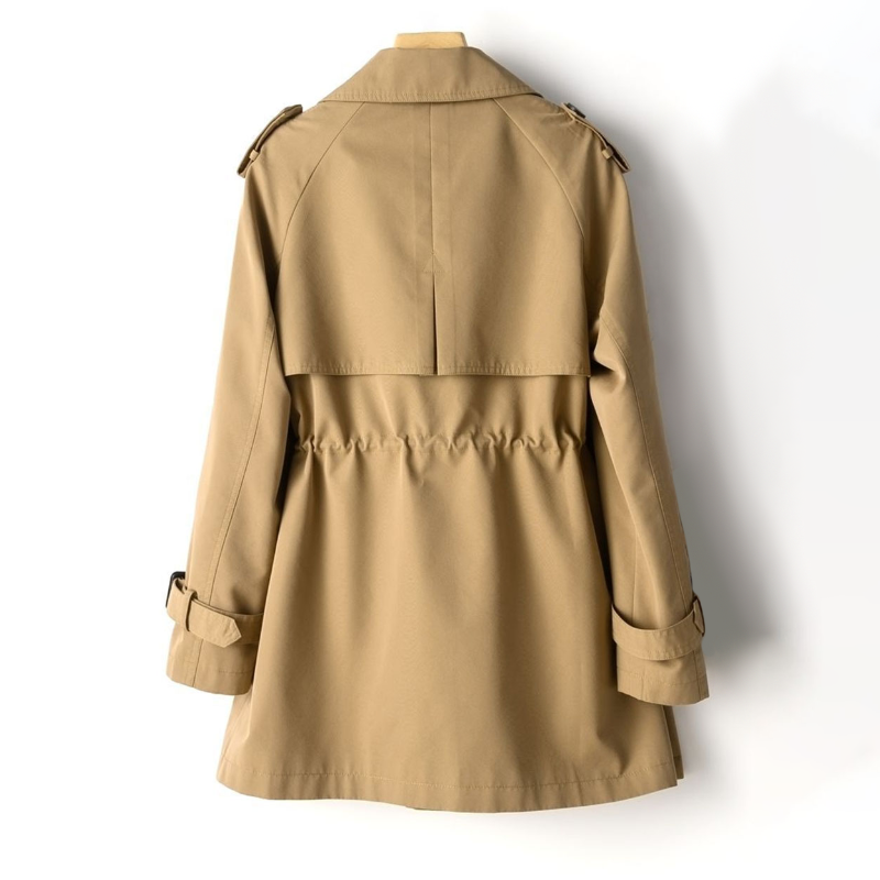 Trench vintage structuré pour femme, coupe toutes saisons