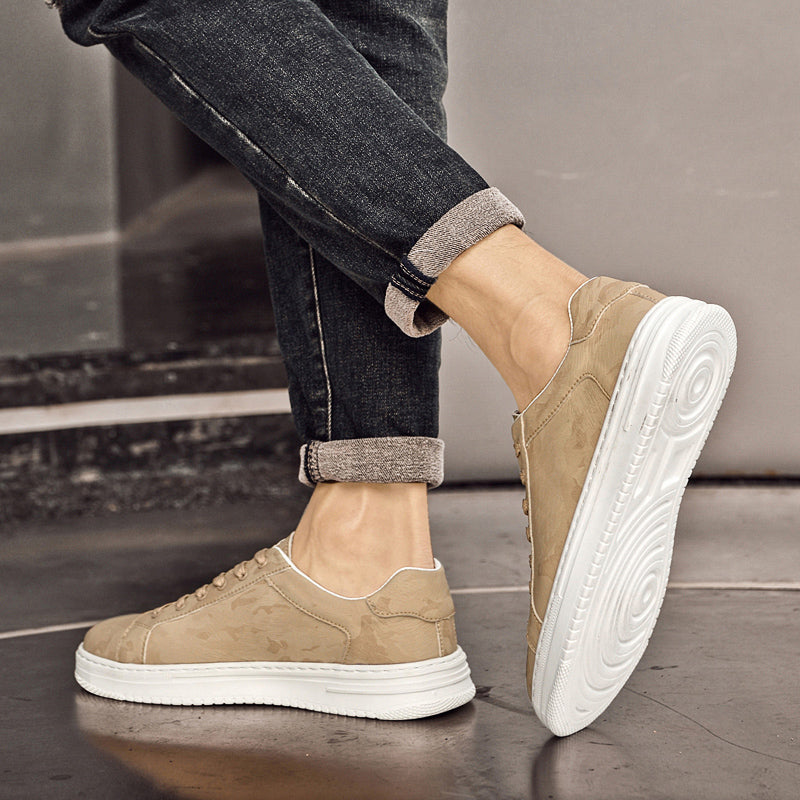 Leather Sneakers Premium Genuine Leather Versatile Daily