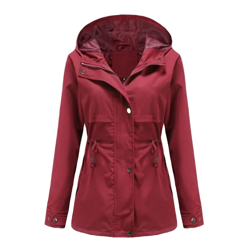 Women's Waterproof Hooded Coat