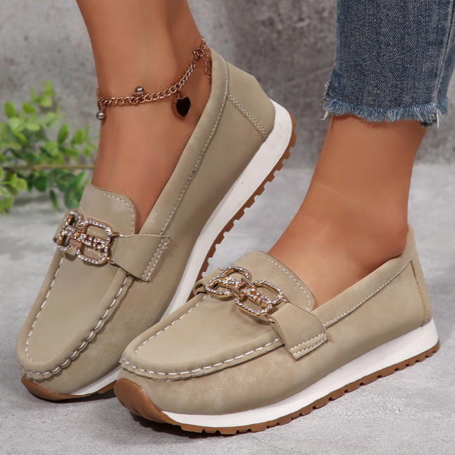 Emma - Mocassins élégants à boucle en diamant