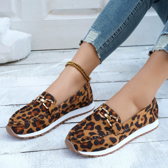 Everly - Mocassins à motif léopard