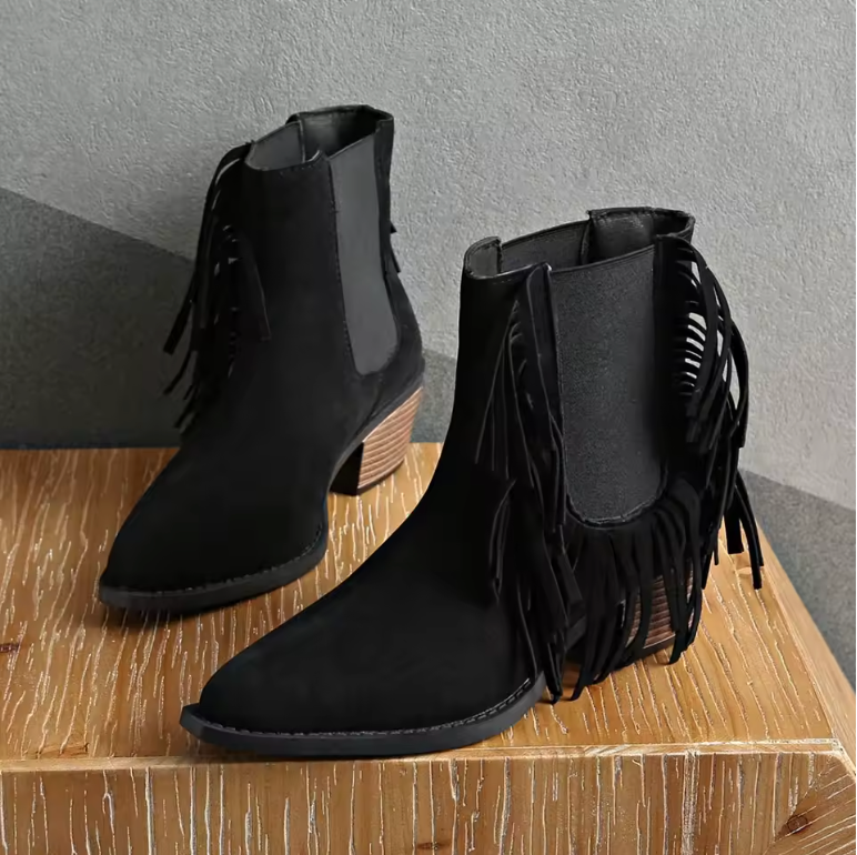 Scarlett | Botines de lujo con flecos