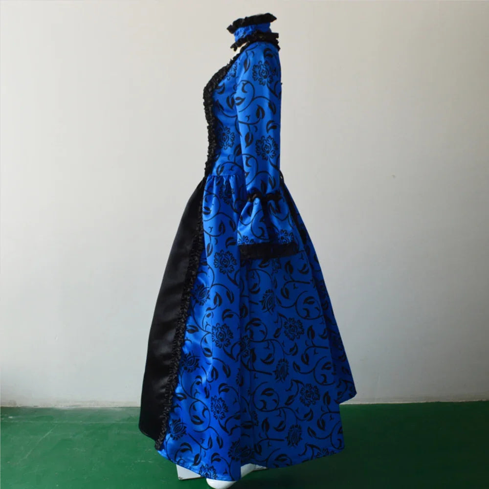 Gothic Medieval Queen Dress Women's Halloween Masquerade Cosplay
