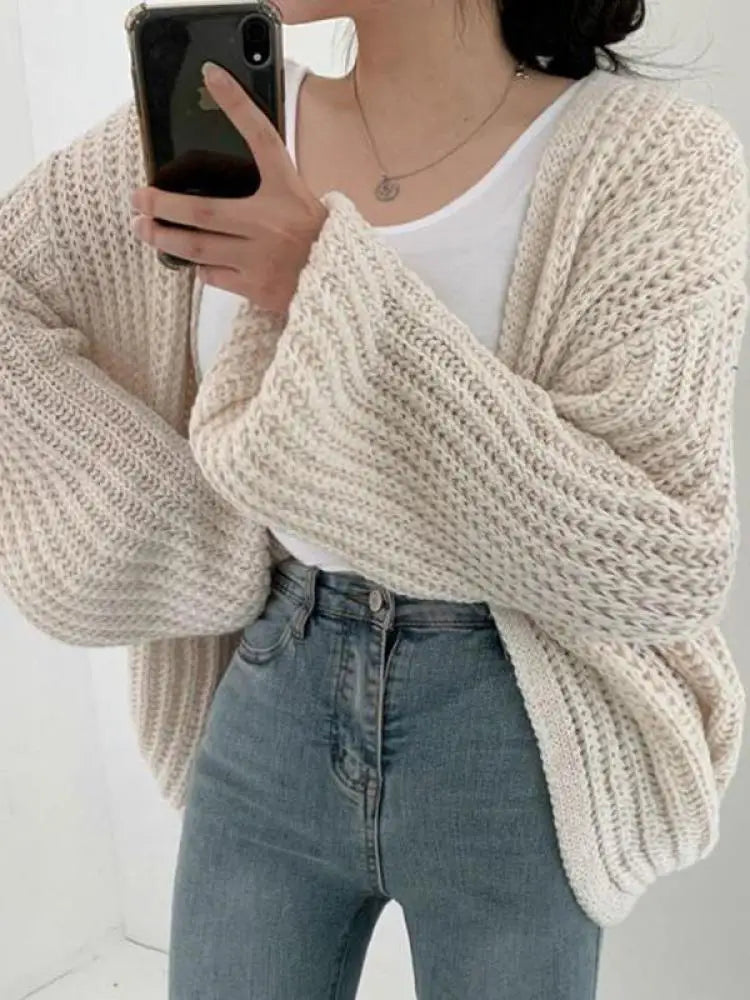 Tansy Sleeve Women Cardigan Sweater