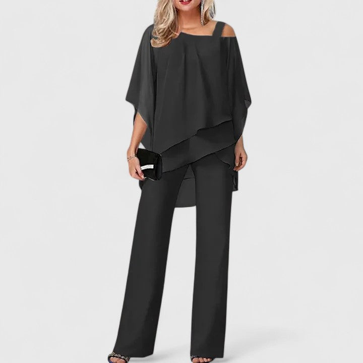 Lily | Conjunto elegante de pantalón de dos piezas.