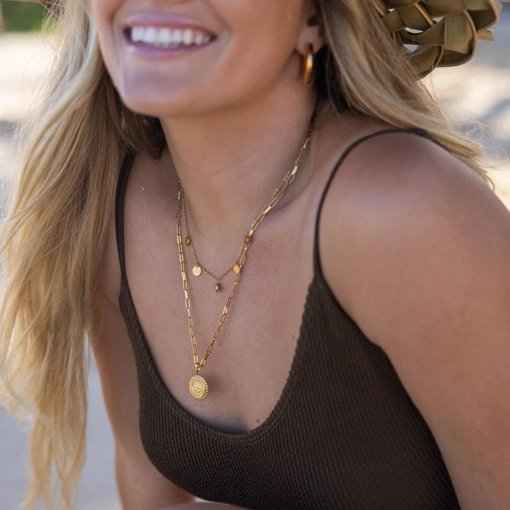 Clara | Buddha Halskette aus 18 Karat Gold