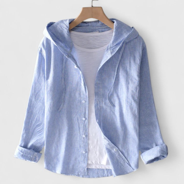 Lily | Elegante Bluse mit Kapuze