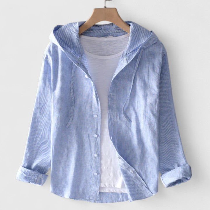 Lily | Elegante Bluse mit Kapuze