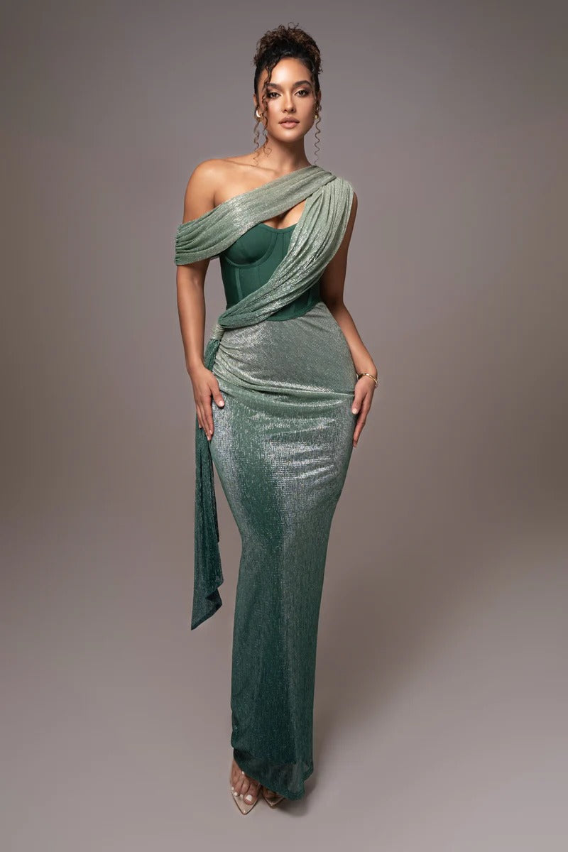 Adya Draped Maxi Dress