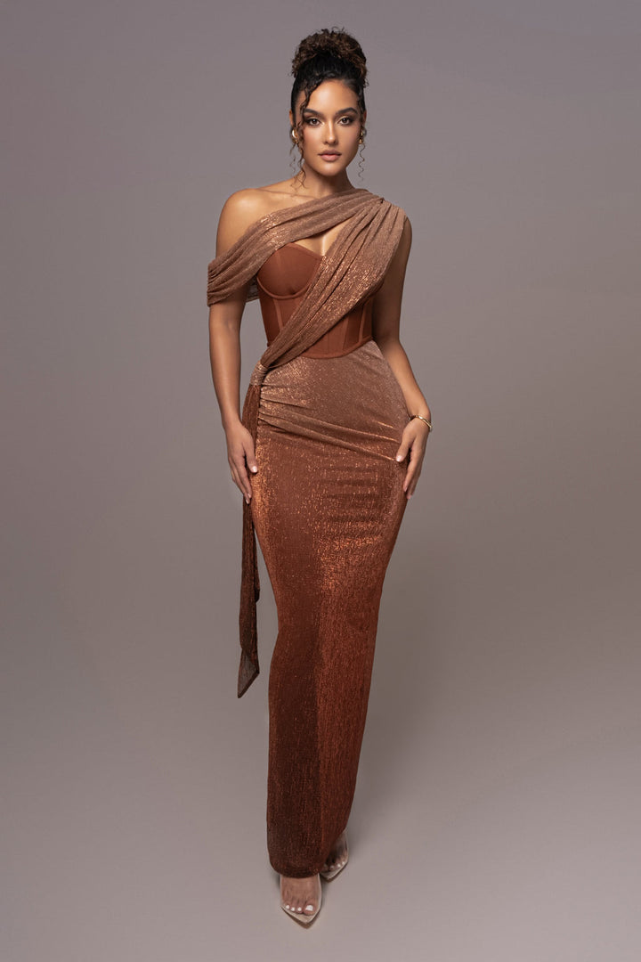 Adya Draped Maxi Dress