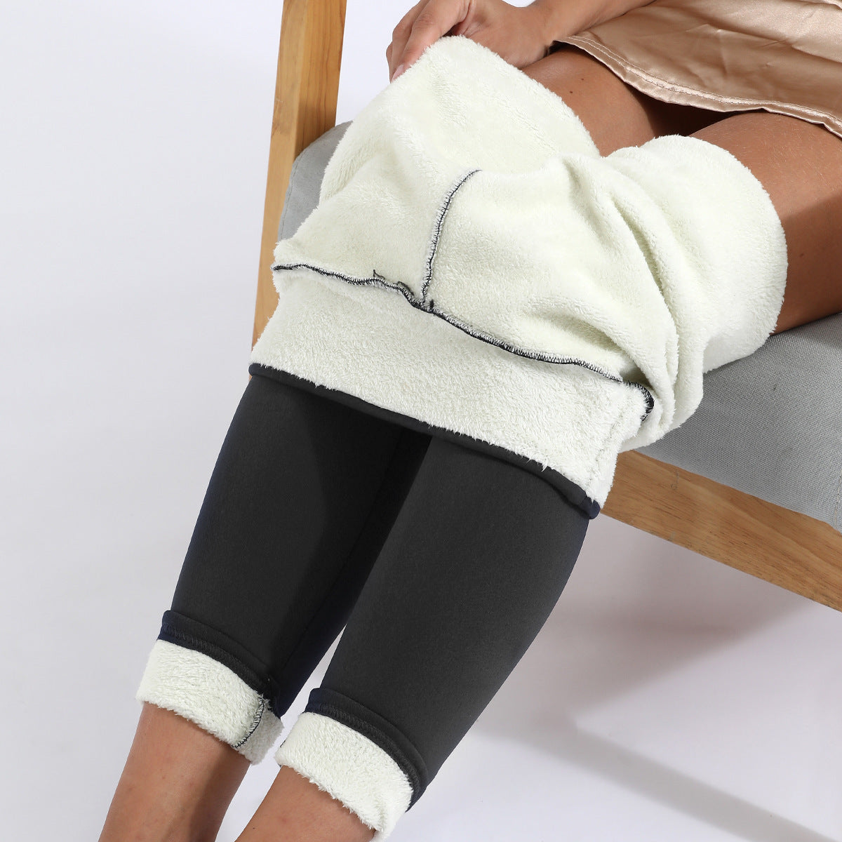 Mallas de invierno para mujer con forro polar