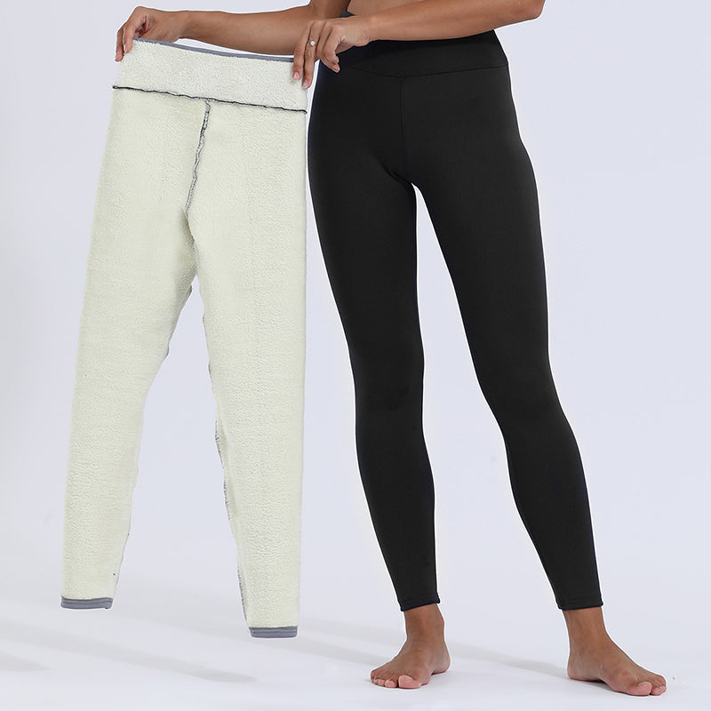 Mallas de invierno para mujer con forro polar
