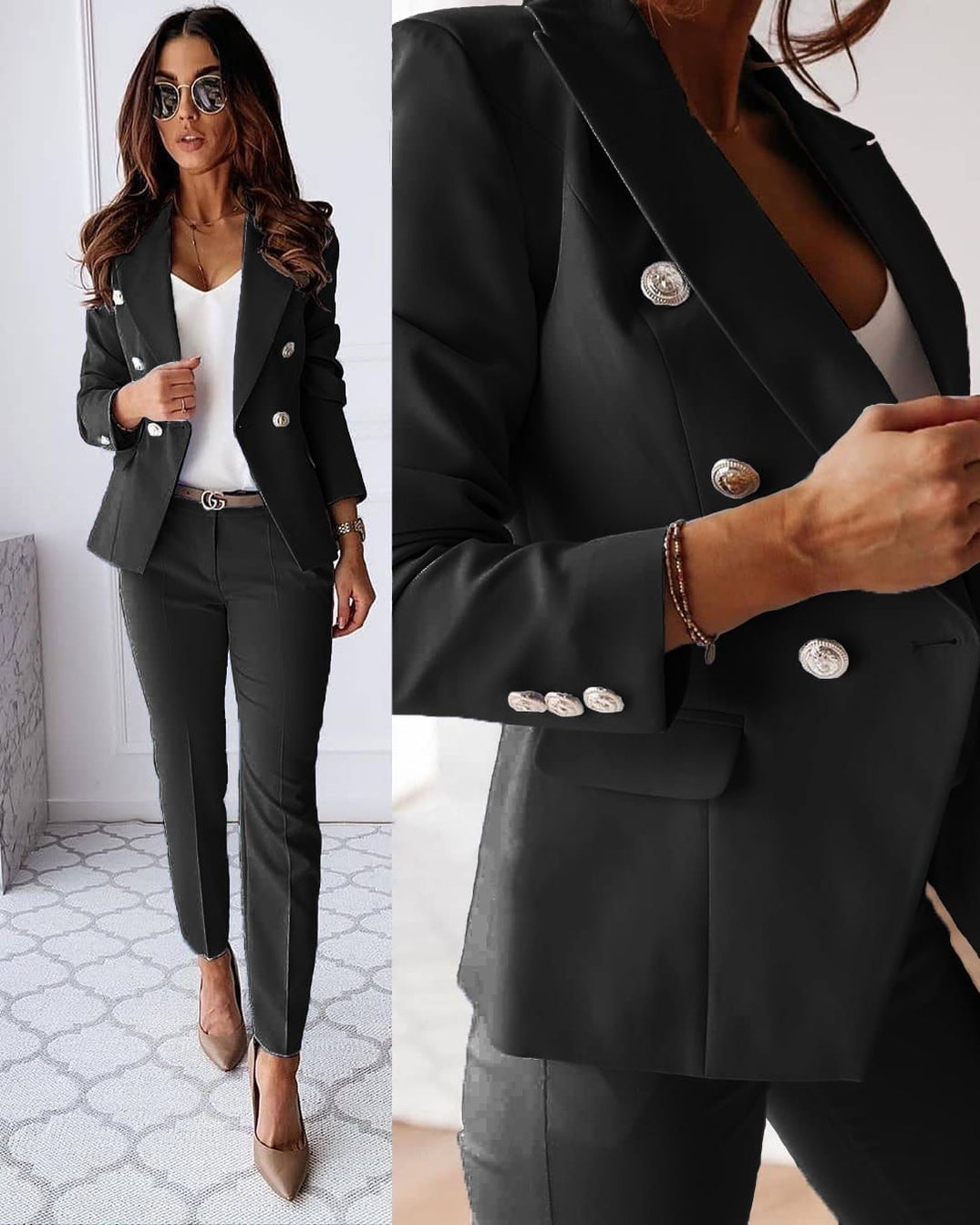 Women's Blazer Set Tailored Fit Coordinated Pieces