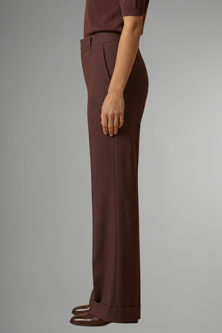 Women's High Waist Straight Leg Trousers Structured Elegant