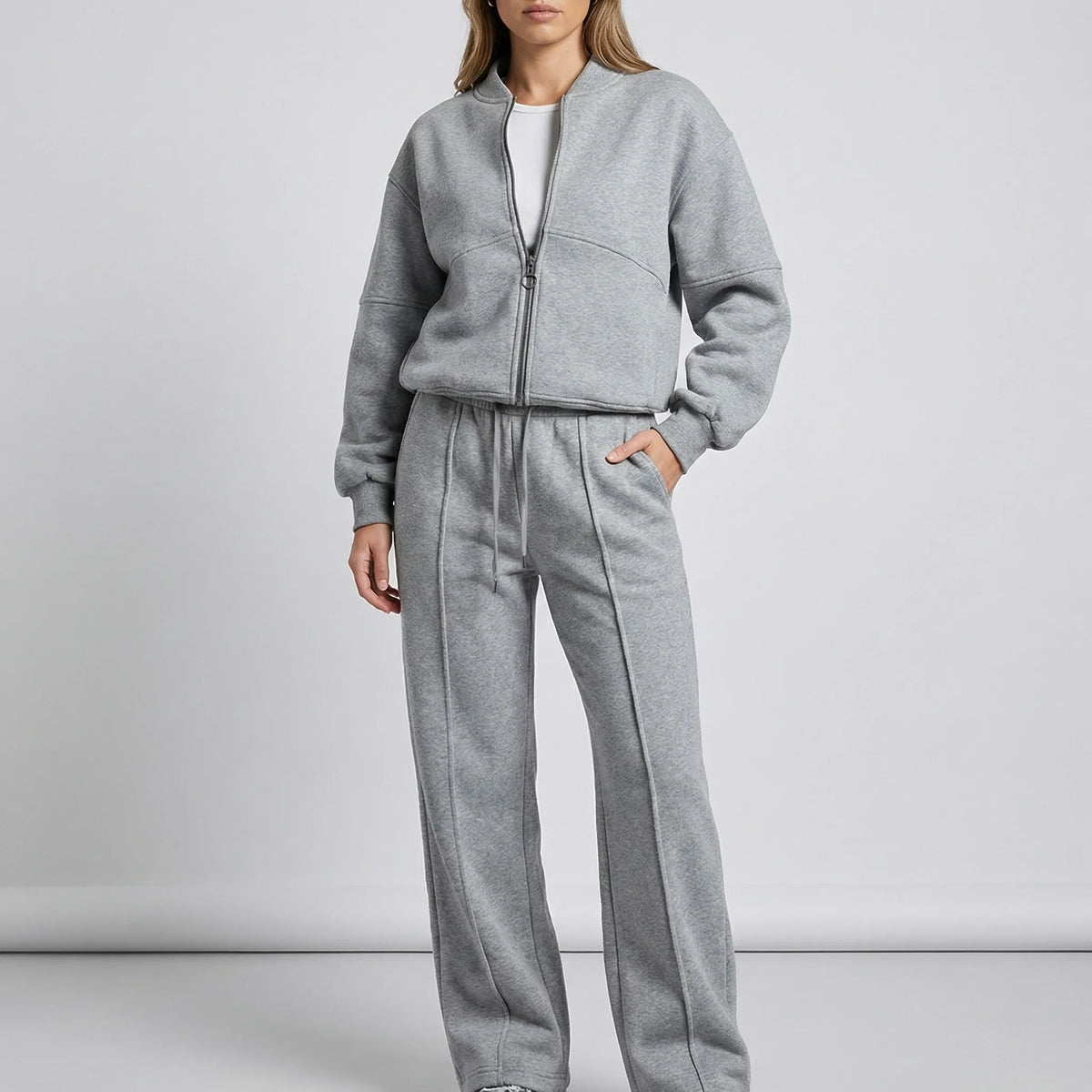 Women's Co-Ord Set with Zip Jacket and Joggers
