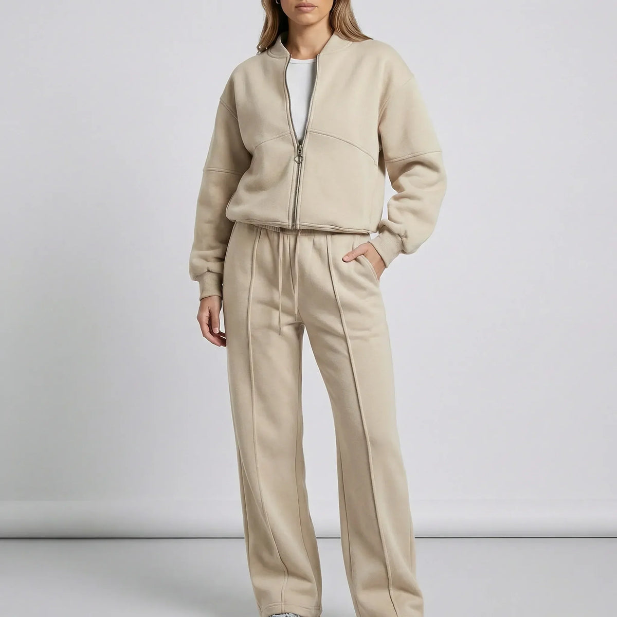 Women's Co-Ord Set with Zip Jacket and Joggers