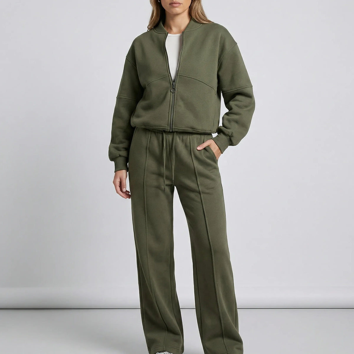 Women's Co-Ord Set with Zip Jacket and Joggers