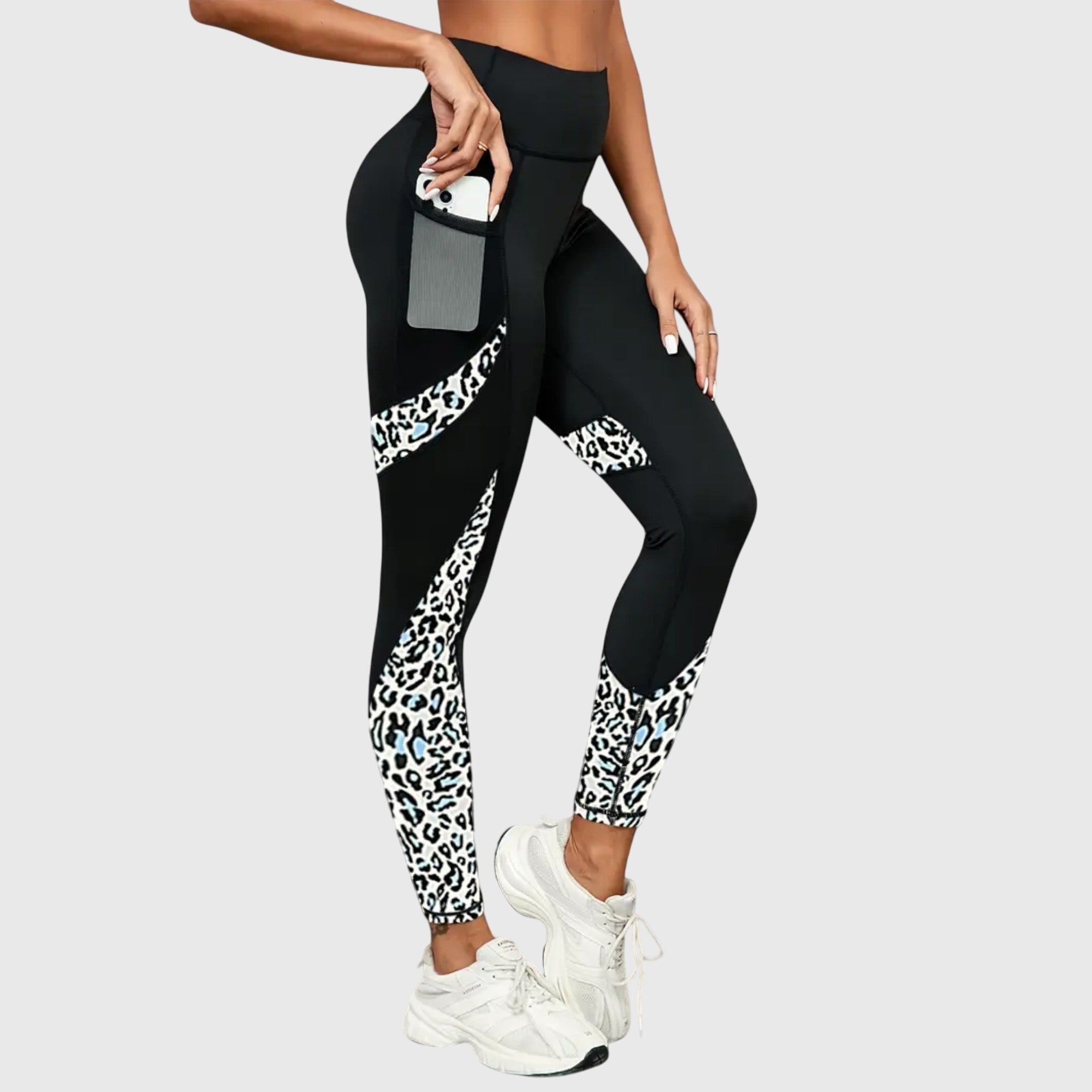 Pantalones de pierna ancha para mujer con bolsillos laterales
