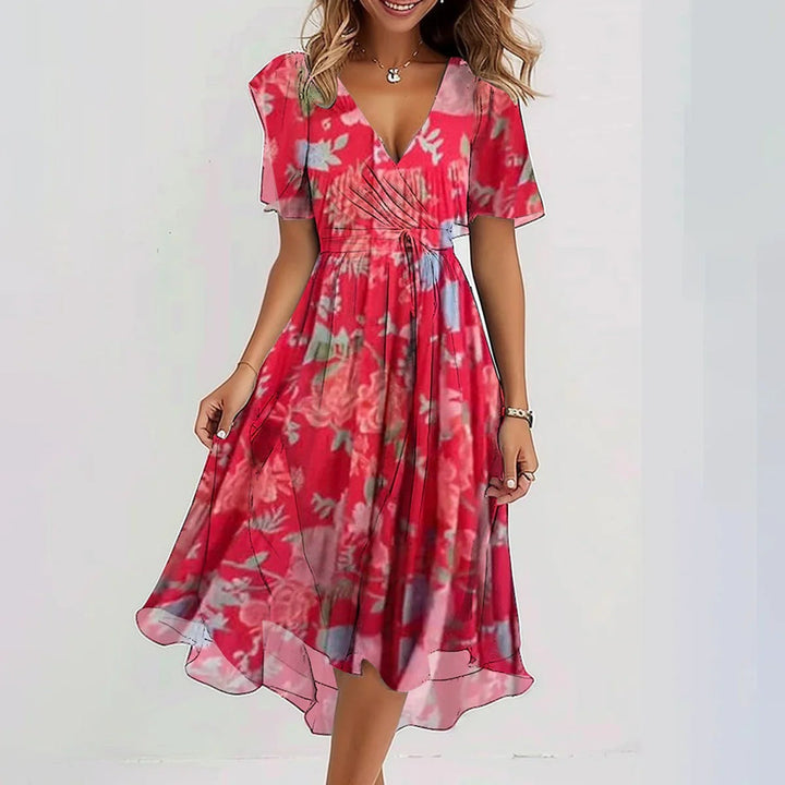 Priscilla | Stylish dress with short sleeves