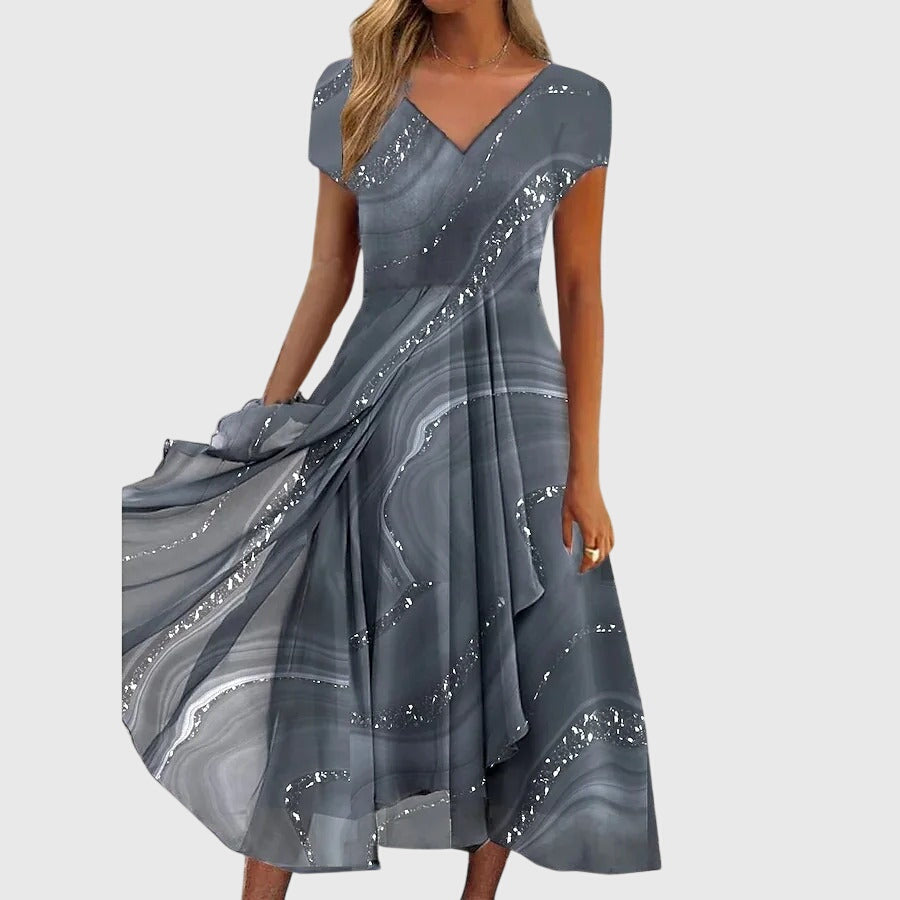 Lilie | Fließendes Midikleid