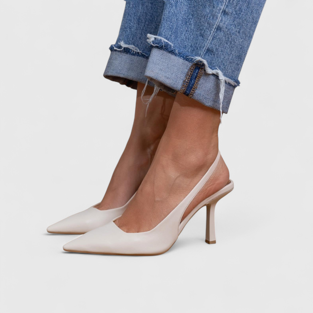 Zapatos de tacón ortopédicos de punta para mujer