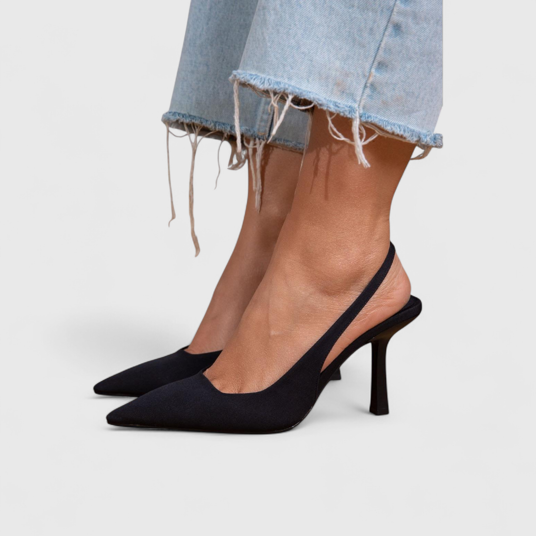 Zapatos de tacón ortopédicos de punta para mujer