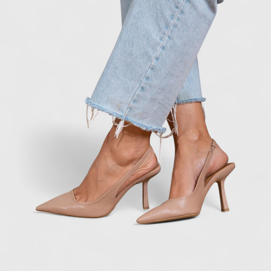 Zapatos de tacón ortopédicos de punta para mujer