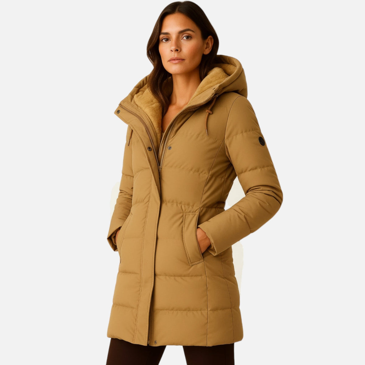 Women's Quilted Puffer Jacket Elegant Fit Autumn Winter