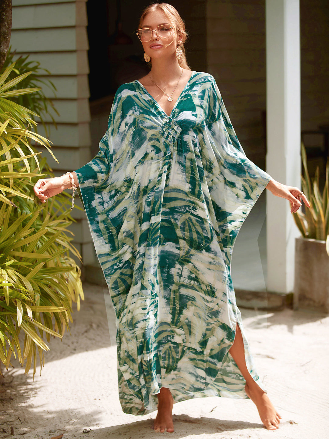 Aurora - Tropical Bamboo Dress