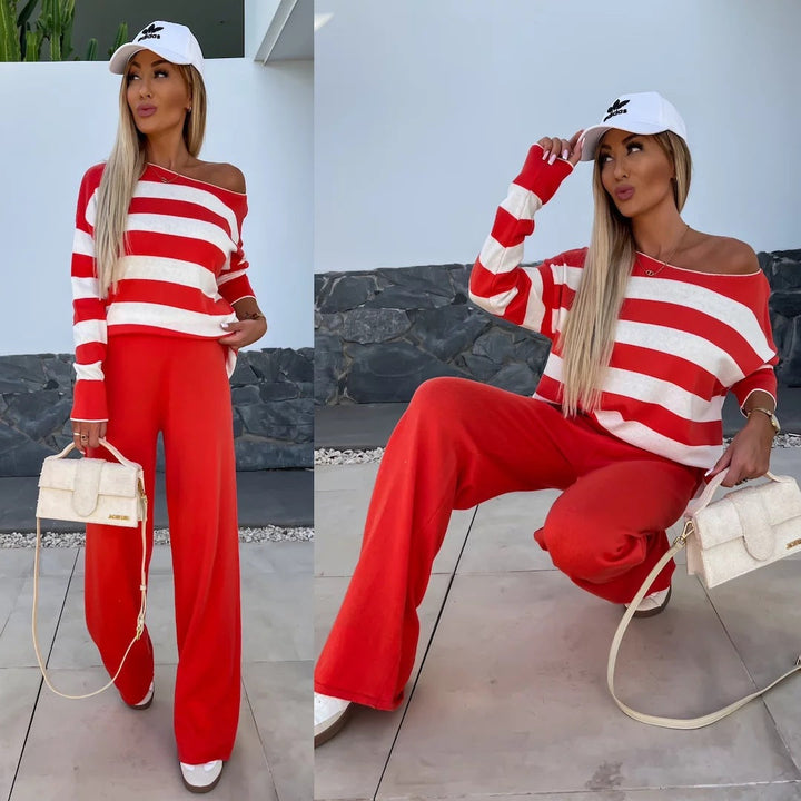 Marianne - Striped Casual Set