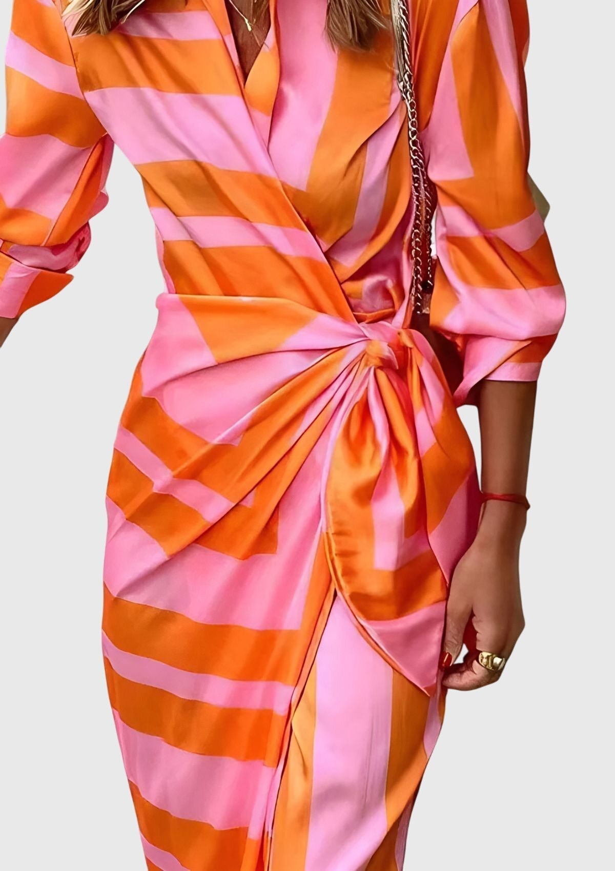 Lily | Elegant Wrap Dress with Print