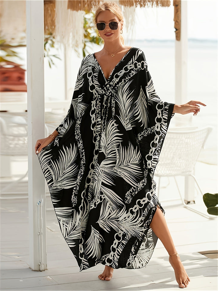 Zoe - Tropical Bamboo Dress