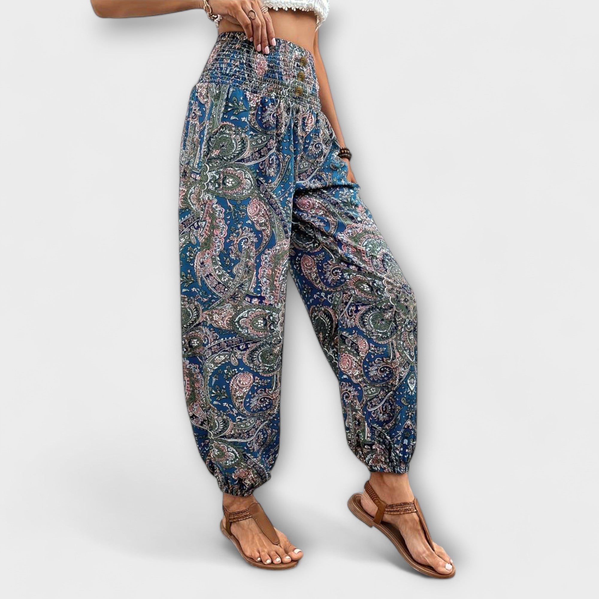 Pantalones de pierna ancha para mujer