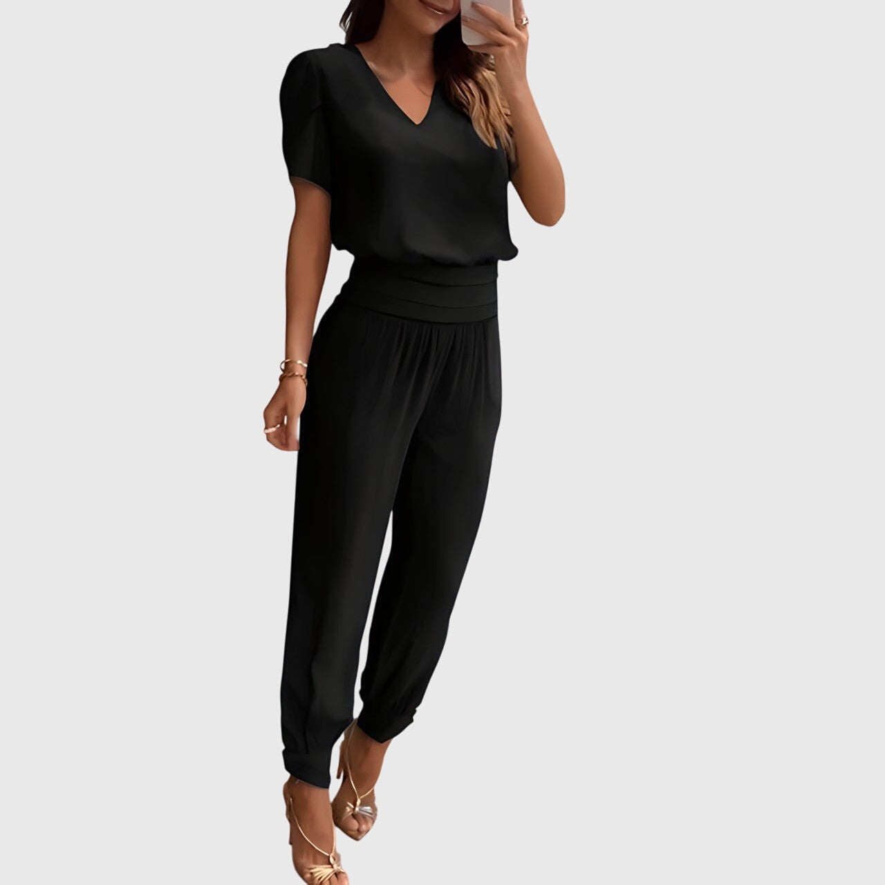 Lily | Conjunto elegante de blusa y pantalones