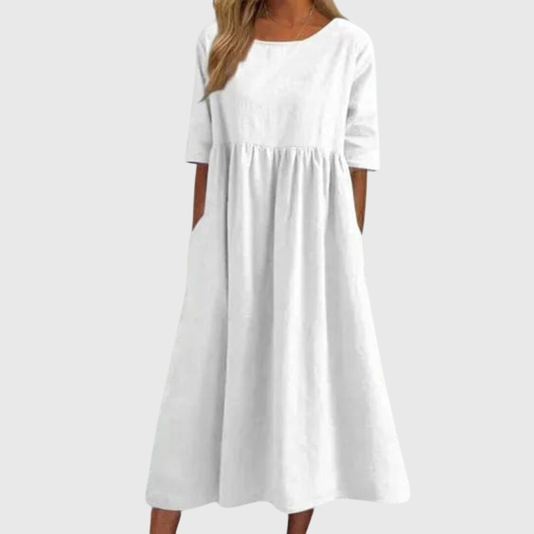 Lily | Elegantes Kleid mit kurzen Ärmeln
