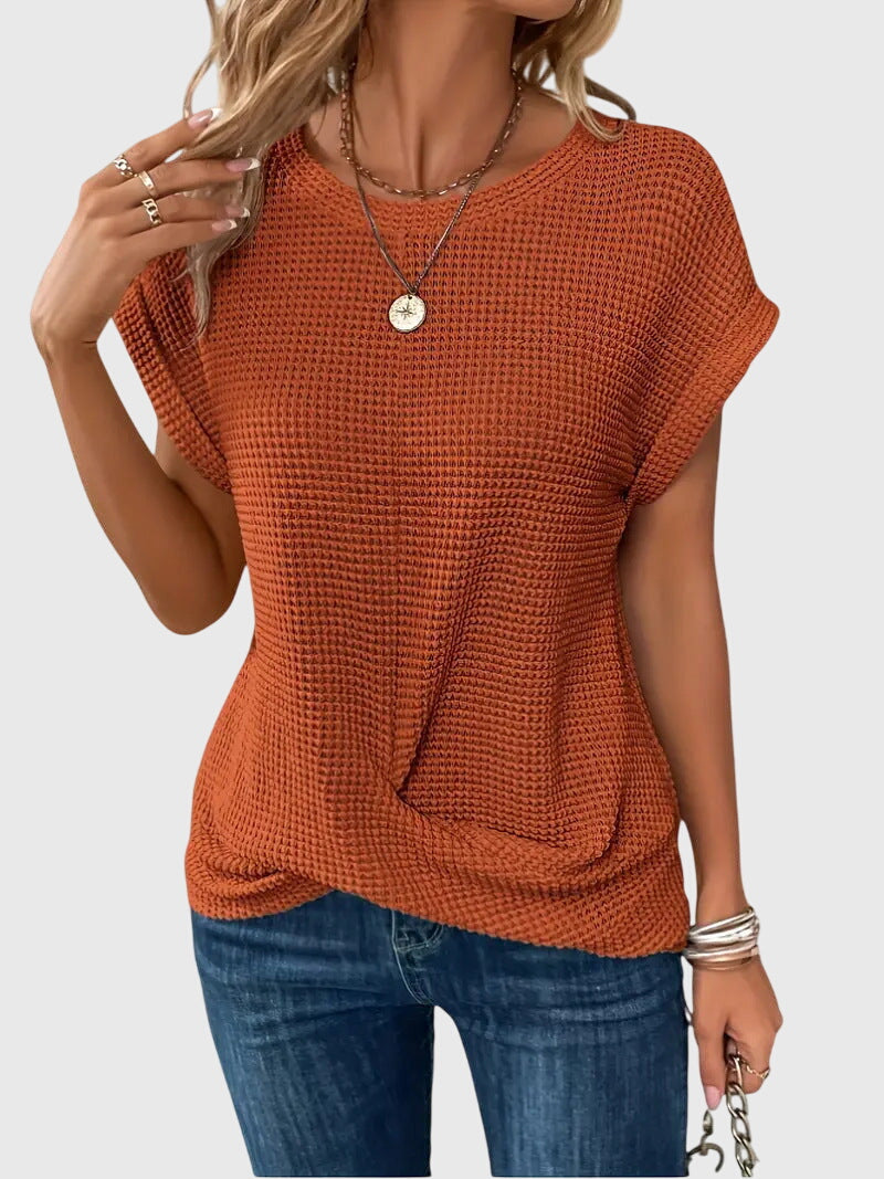 Lily | Elegante Bluse mit Rundhalsausschnitt