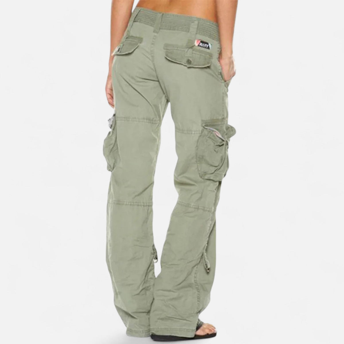 Women's Relaxed Cargo Pants Wide Leg Cotton Everyday