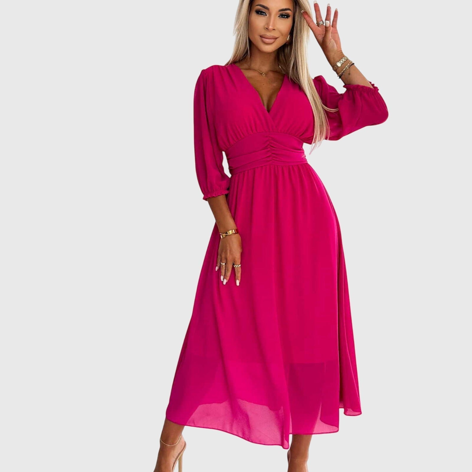 Lily | Lightweight Silky Chiffon Dress